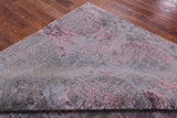 Abstract Modern Hand Knotted Wool & Silk Rug - 6' 6" X 9' 11" - Golden Nile
