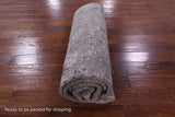 Abstract Modern Hand Knotted Wool & Silk Rug - 6' 6" X 9' 11" - Golden Nile
