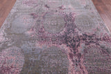 Abstract Modern Hand Knotted Wool & Silk Rug - 6' 6" X 9' 11" - Golden Nile