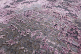 Abstract Modern Hand Knotted Wool & Silk Rug - 6' 6" X 9' 11" - Golden Nile
