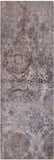 Abstract Modern Hand Knotted Wool & Silk Runner Rug - 3' 11" X 12' 0" - Golden Nile