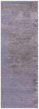 Abstract Modern Hand Knotted Wool & Silk Runner Rug - 4' 0" X 12' 0" - Golden Nile