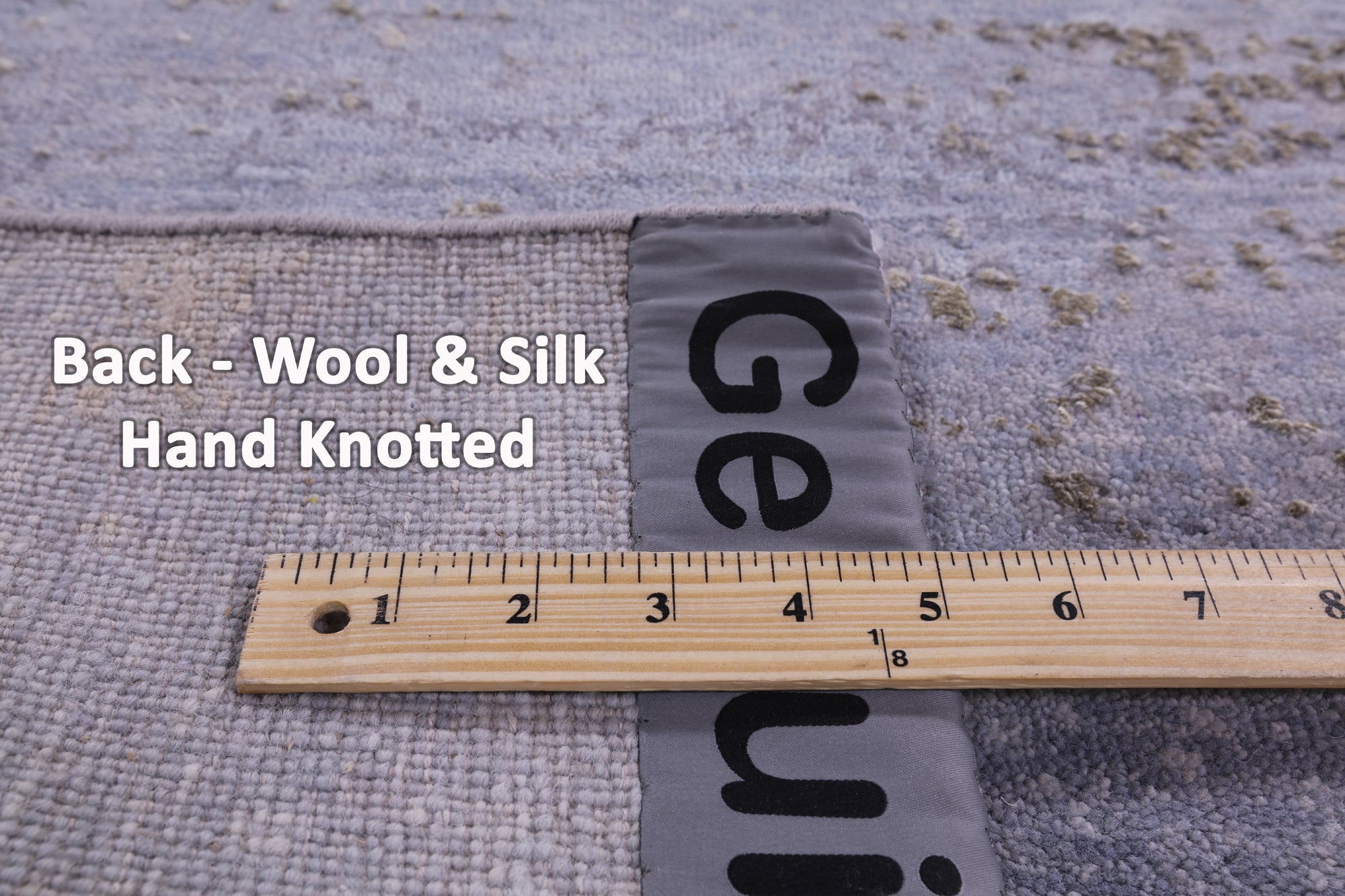 Abstract Modern Hand Knotted Wool & Silk Runner Rug - 4' 0" X 12' 0" - Golden Nile