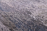 Abstract Contemporary Hand Knotted Wool & Silk Runner Rug - 3' 0" X 12' 1" - Golden Nile