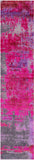 Abstract Modern Handmade Wool & Silk Runner Rug - 2' 6" X 12' 0" - Golden Nile