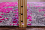 Abstract Modern Handmade Wool & Silk Runner Rug - 2' 6" X 12' 0" - Golden Nile
