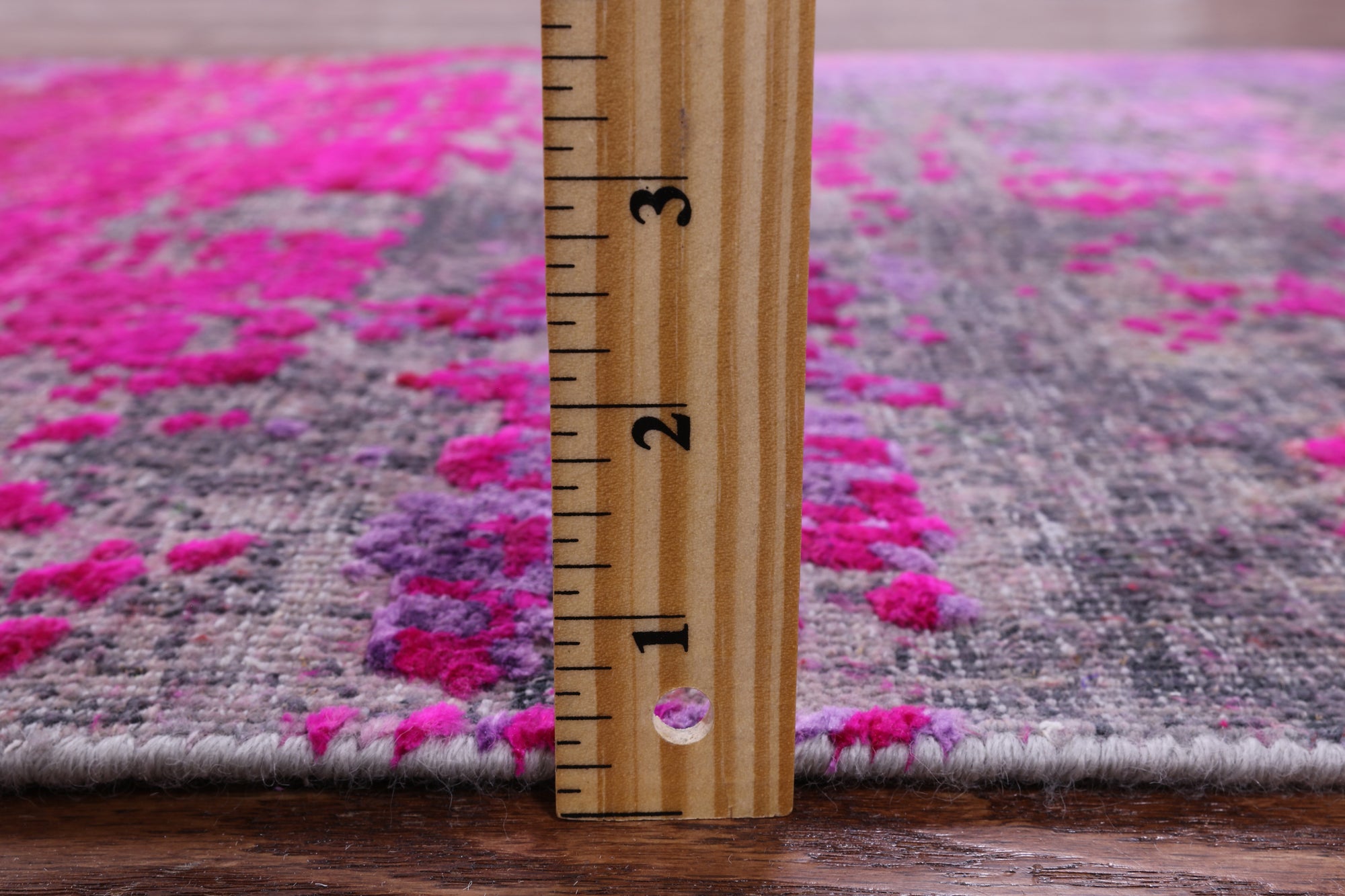 Abstract Modern Handmade Wool & Silk Runner Rug - 2' 6" X 12' 0" - Golden Nile