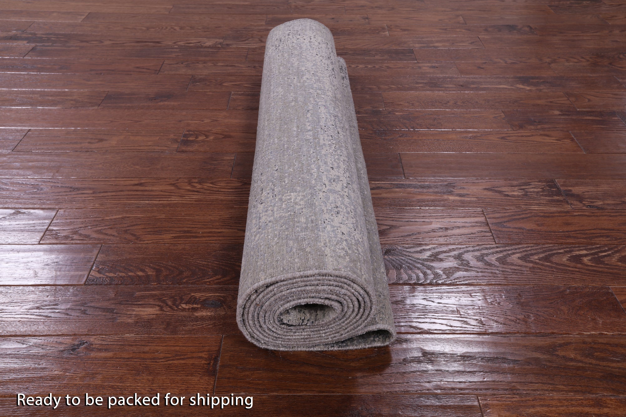 Abstract Modern Handmade Wool & Silk Rug - 3' 11" X 12' 2" - Golden Nile
