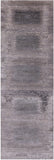 Abstract Modern Handmade Wool & Silk Rug - 3' 11" X 12' 2" - Golden Nile