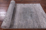 Abstract Modern Handmade Wool & Silk Rug - 3' 11" X 12' 2" - Golden Nile