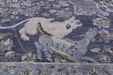 Persian Hunting Scene Hand Knotted Wool & Silk Rug - 9' 1" X 12' 0" - Golden Nile