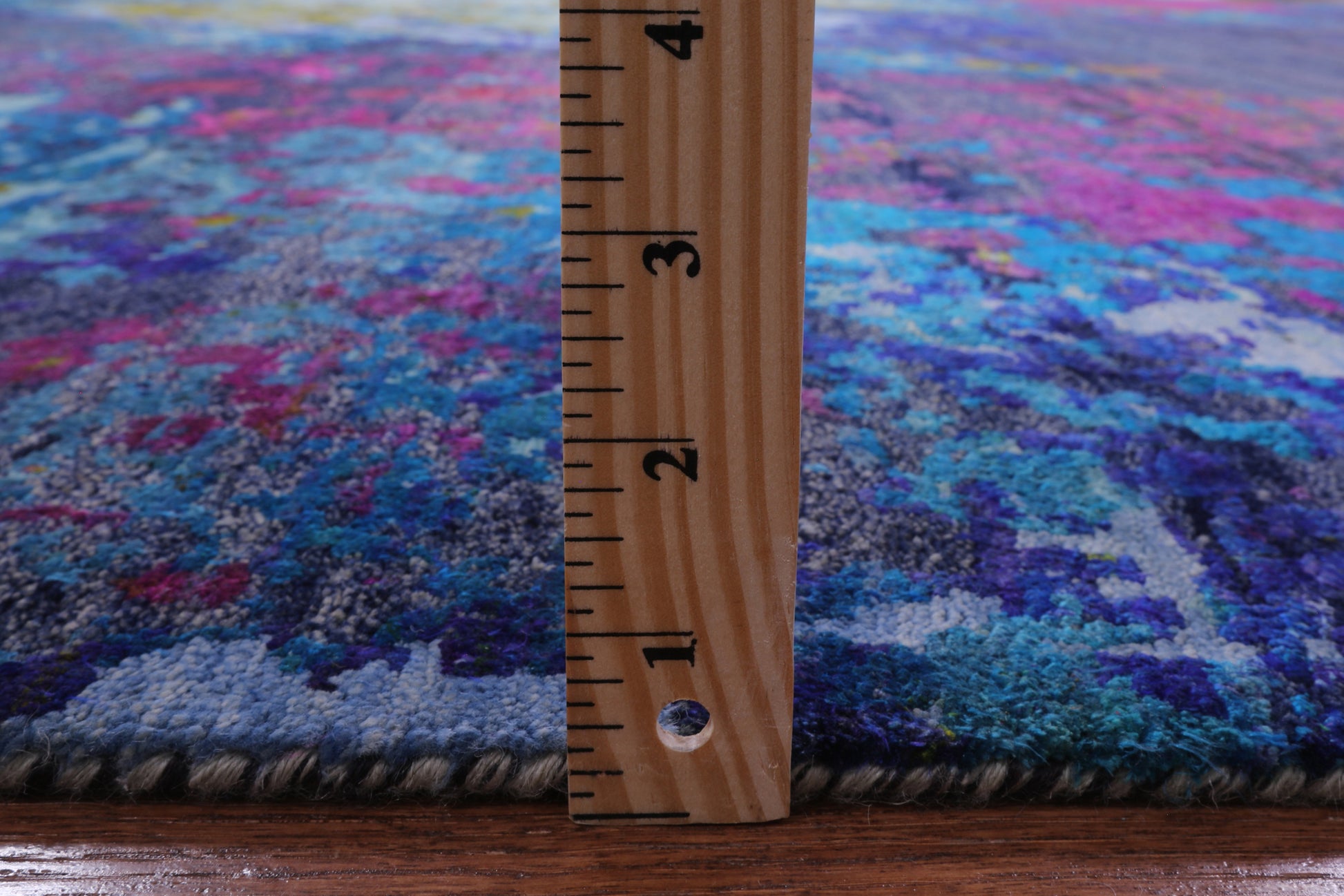Abstract Contemporary Hand Knotted Wool & Silk Rug - 8' 0" X 10' 3" - Golden Nile