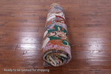 Horse Polo Contemporary Hand Knotted Wool & Silk Rug - 8' 0" X 10' 2" - Golden Nile