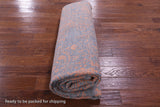 Grey Persian Handmade Wool & Silk Rug - 8' 0" X 10' 1" - Golden Nile