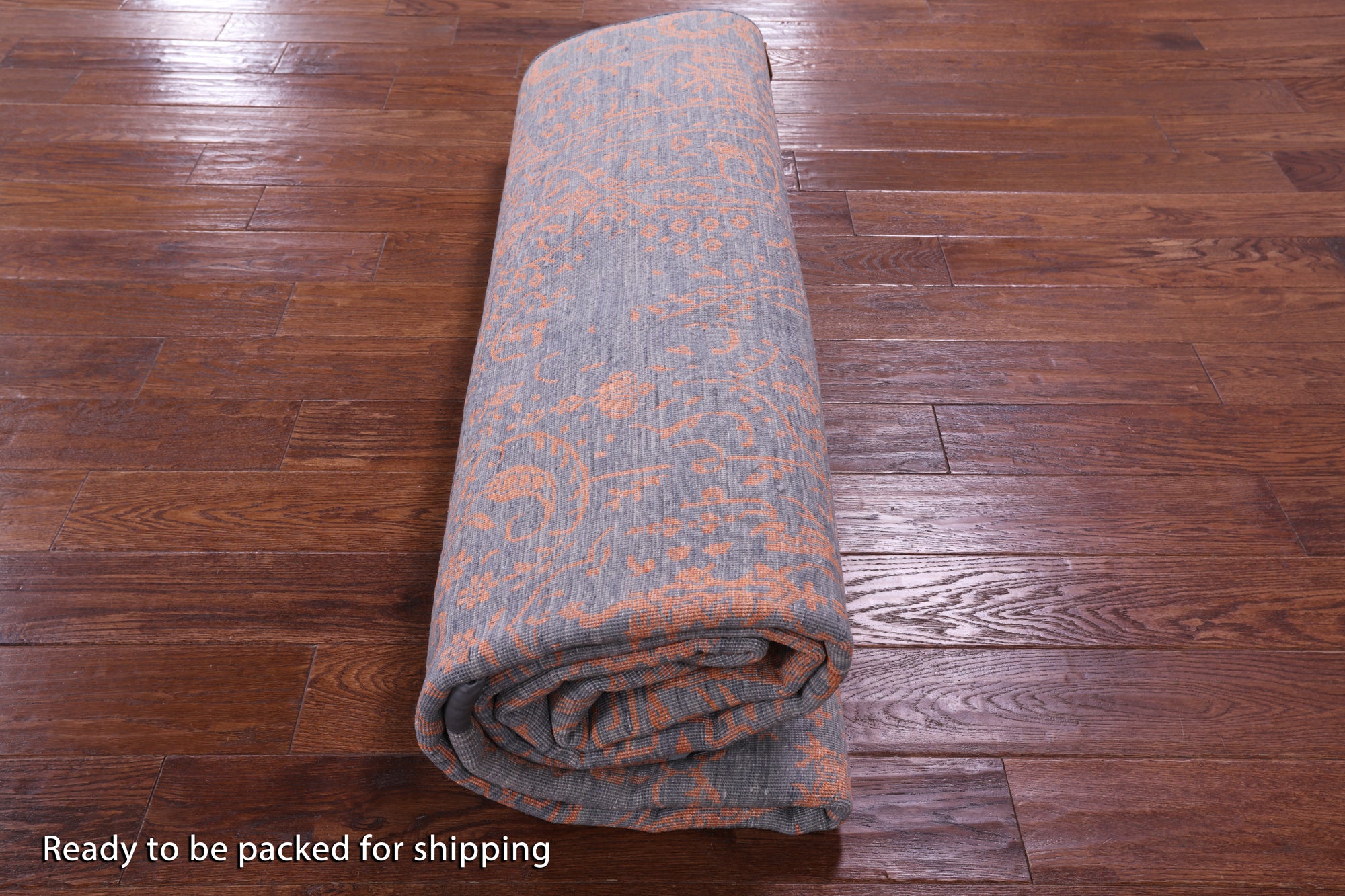 Grey Persian Handmade Wool & Silk Rug - 8' 0" X 10' 1" - Golden Nile