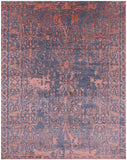 Grey Persian Handmade Wool & Silk Rug - 8' 0" X 10' 1" - Golden Nile