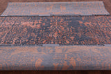 Grey Persian Handmade Wool & Silk Rug - 8' 0" X 10' 1" - Golden Nile