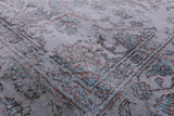 Grey Persian Heriz Serapi Hand Knotted Wool & Silk Rug - 8' 0" X 10' 6" - Golden Nile