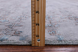 Grey Persian Heriz Serapi Hand Knotted Wool & Silk Rug - 8' 0" X 10' 6" - Golden Nile