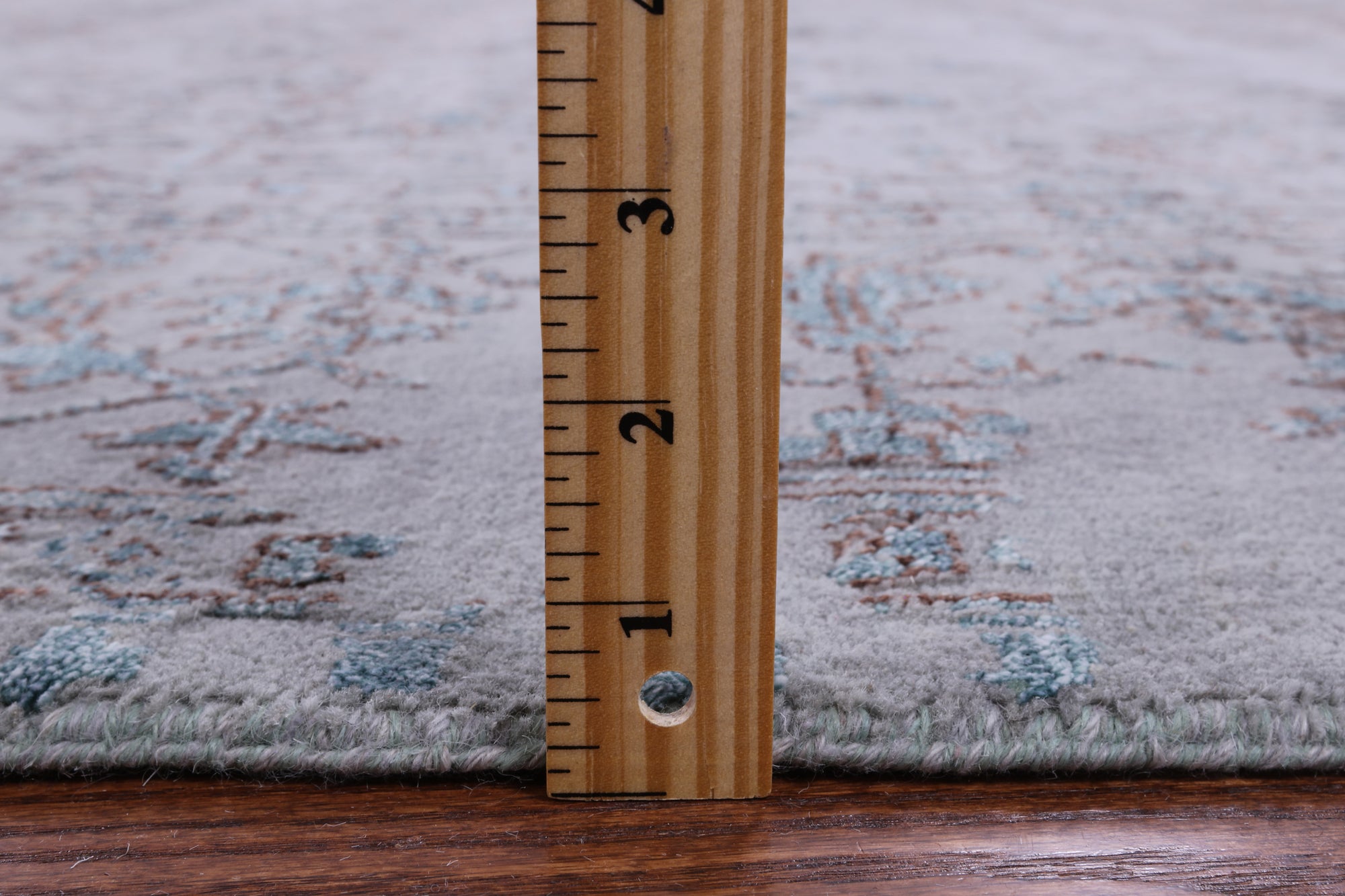 Grey Persian Heriz Serapi Hand Knotted Wool & Silk Rug - 8' 0" X 10' 6" - Golden Nile