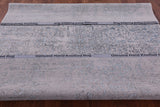 Grey Persian Heriz Serapi Handmade Wool & Silk Rug - 8' 1" X 10' 1" - Golden Nile