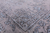Grey Persian Heriz Serapi Handmade Wool & Silk Rug - 8' 1" X 10' 1" - Golden Nile