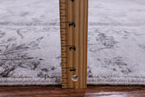 Grey Persian Hand Knotted Wool & Silk Rug - 9' 0" X 11' 11" - Golden Nile