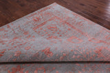 Grey Persian Handmade Wool & Silk Rug - 10' 0" X 14' 3" - Golden Nile