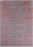 Grey Persian Handmade Wool & Silk Rug - 10' 0" X 14' 3" - Golden Nile