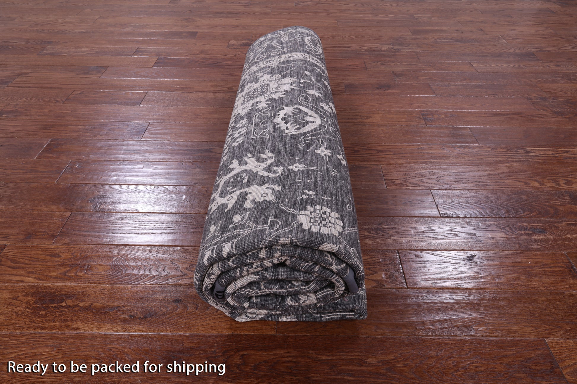 Grey Persian Hand Knotted Wool & Silk Rug - 8' 1" X 10' 3" - Golden Nile