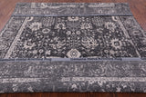 Grey Persian Hand Knotted Wool & Silk Rug - 8' 1" X 10' 3" - Golden Nile