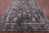Grey Persian Hand Knotted Wool & Silk Rug - 8' 1" X 10' 3" - Golden Nile