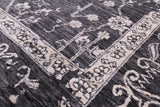 Grey Persian Hand Knotted Wool & Silk Rug - 8' 1" X 10' 3" - Golden Nile