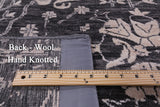 Grey Persian Hand Knotted Wool & Silk Rug - 8' 1" X 10' 3" - Golden Nile