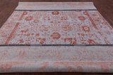 Grey Persian Handmade Wool & Silk Rug - 9' 11" X 13' 10" - Golden Nile