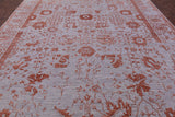 Grey Persian Handmade Wool & Silk Rug - 9' 11" X 13' 10" - Golden Nile