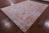 Grey Persian Handmade Wool & Silk Rug - 9' 11" X 13' 10" - Golden Nile