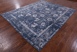 Grey Persian Hand Knotted Wool & Silk Rug - 8' 2" X 10' 3" - Golden Nile