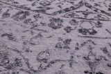 Grey Round Persian Hand Knotted Wool & Silk Rug - 8' 1" X 8' 1" - Golden Nile