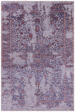 Grey Persian Heriz Serapi Hand Knotted Wool & Silk Rug - 4' 0" X 6' 0" - Golden Nile