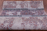 Grey Persian Heriz Serapi Hand Knotted Wool & Silk Rug - 4' 0" X 6' 0" - Golden Nile