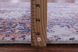 Grey Persian Heriz Serapi Hand Knotted Wool & Silk Rug - 4' 0" X 6' 0" - Golden Nile