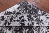 Abstract Modern Hand Knotted Wool & Silk Rug - 7' 10" X 10' 1" - Golden Nile