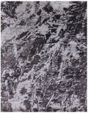 Abstract Modern Hand Knotted Wool & Silk Rug - 7' 10" X 10' 1" - Golden Nile