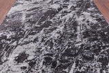 Abstract Modern Hand Knotted Wool & Silk Rug - 7' 10" X 10' 1" - Golden Nile