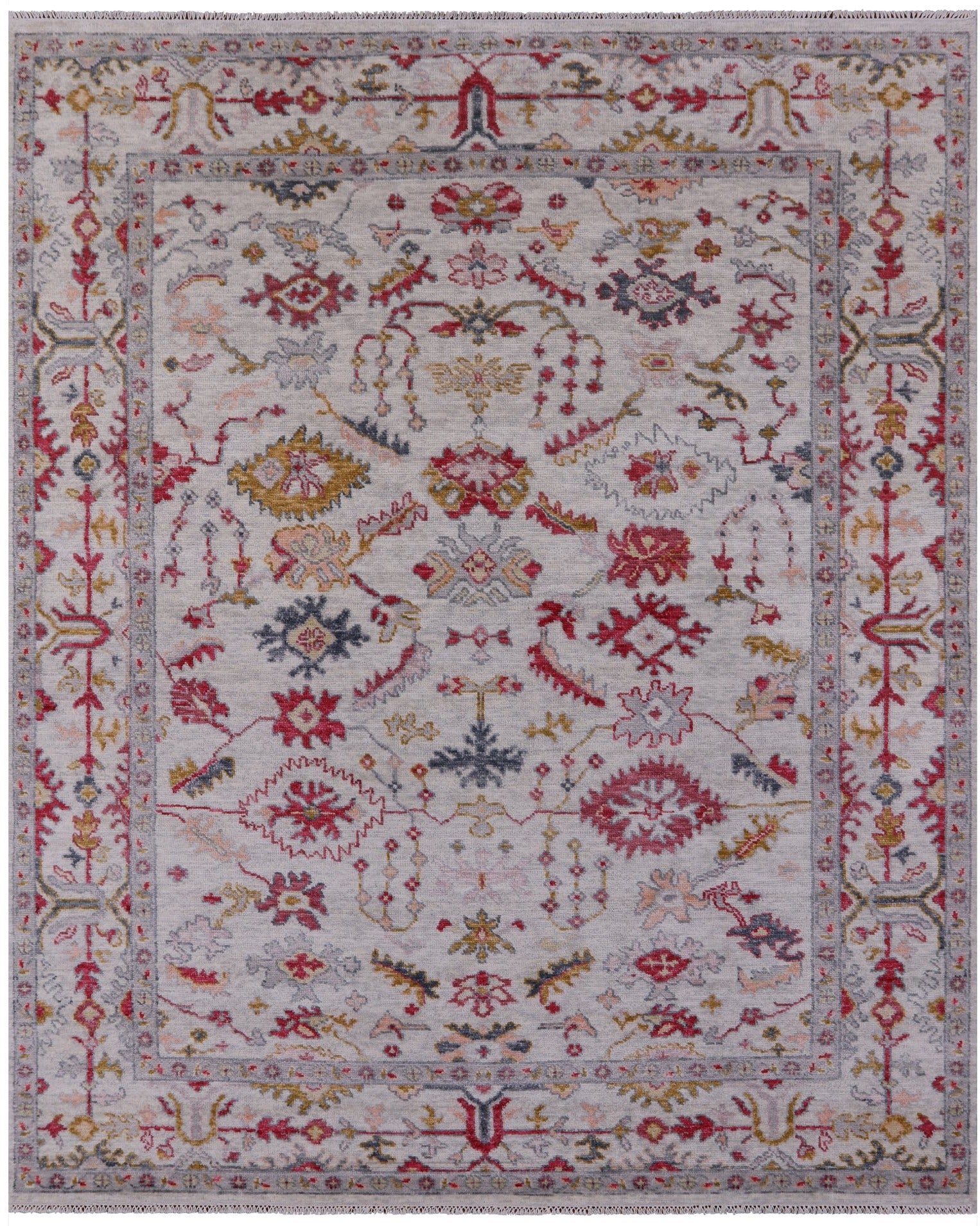 Turkish Oushak Handmade Wool Rug - 8' 4" X 10' 1" - Golden Nile