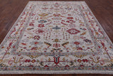 Turkish Oushak Handmade Wool Rug - 8' 4" X 10' 1" - Golden Nile