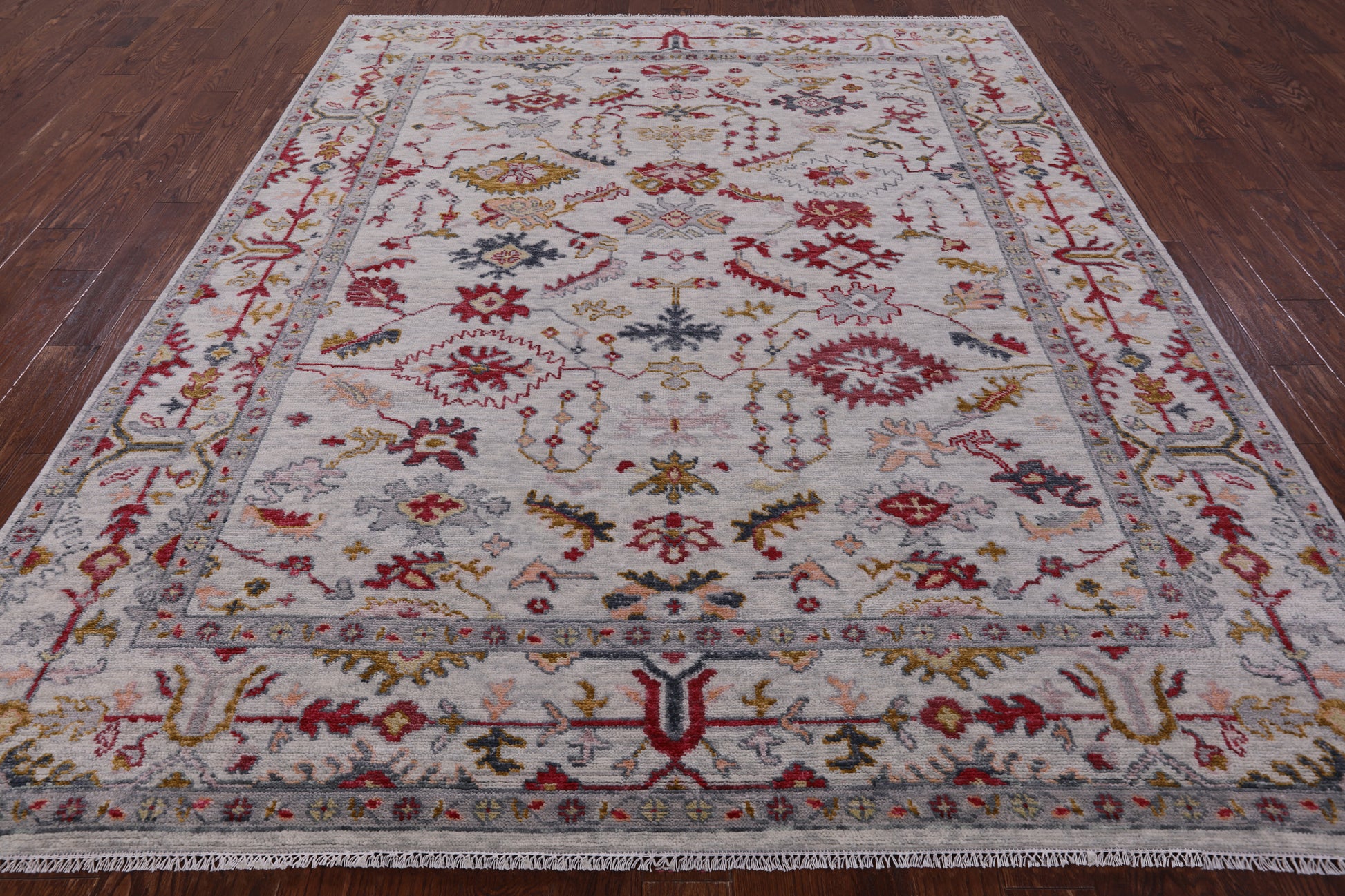 Turkish Oushak Handmade Wool Rug - 8' 4" X 10' 1" - Golden Nile