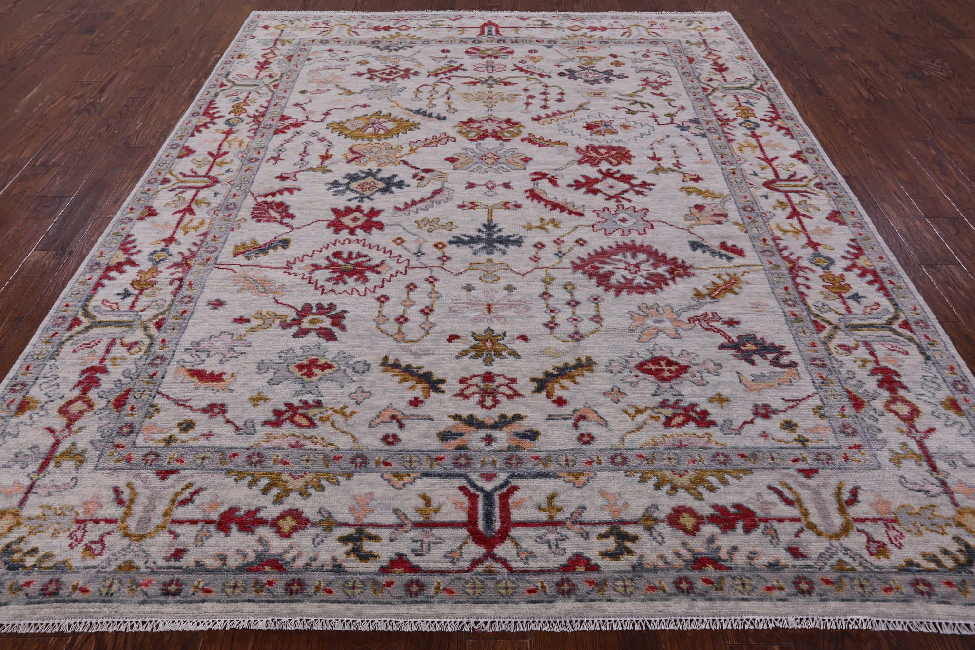 Turkish Oushak Handmade Wool Rug - 8' 4" X 10' 1" - Golden Nile
