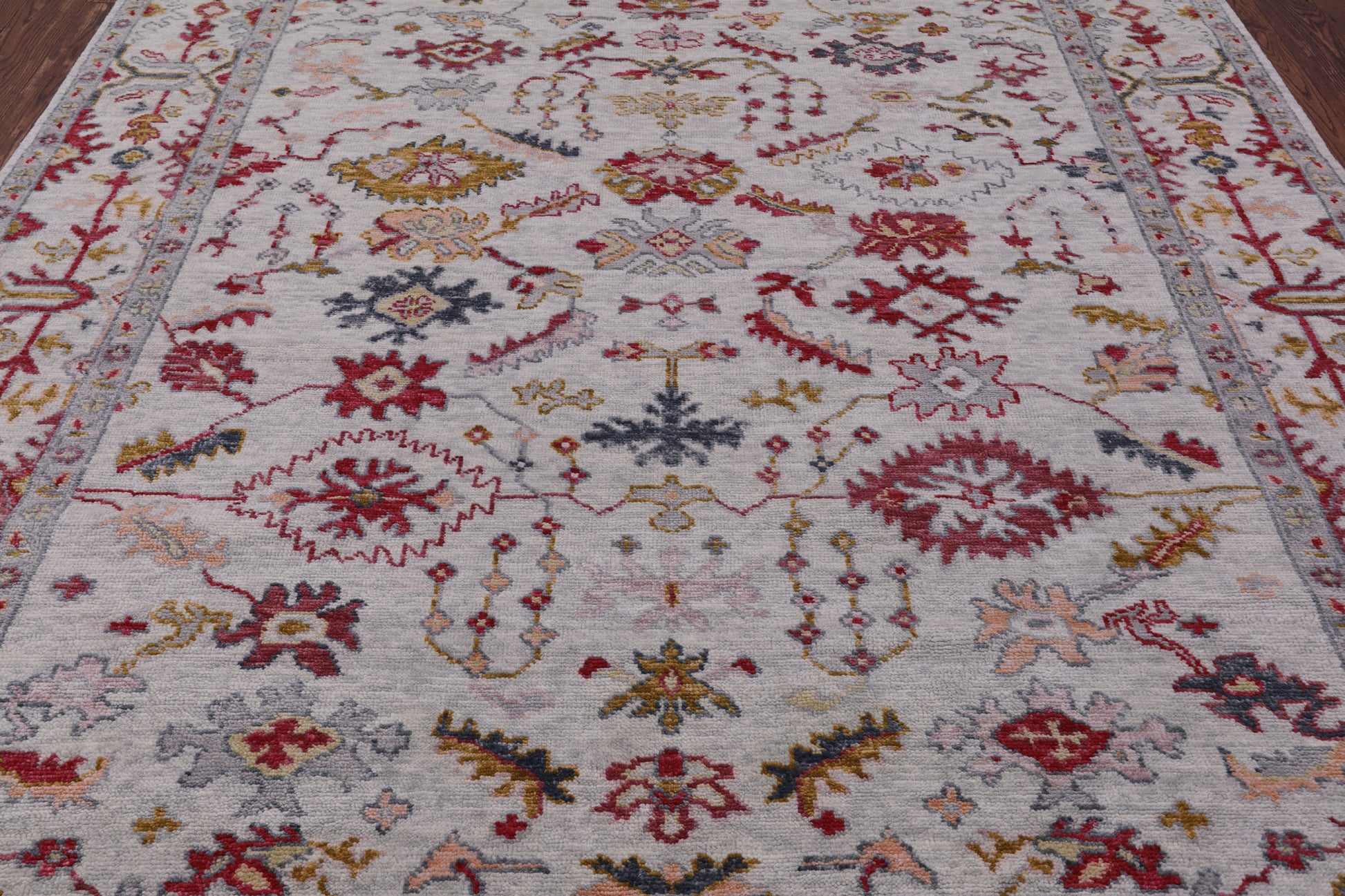 Turkish Oushak Handmade Wool Rug - 8' 4" X 10' 1" - Golden Nile